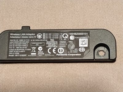 Carte Panasonic n5hbz0000101 Wireless LAN Adapter