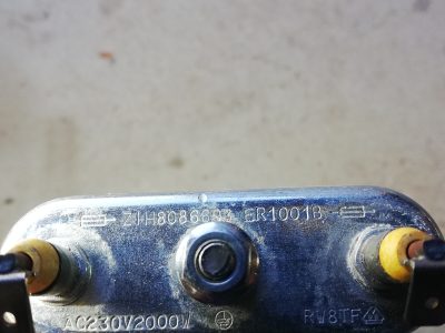 Résistance 2000W 28,5cm pour lave-linge LG Samsung – AEG7330