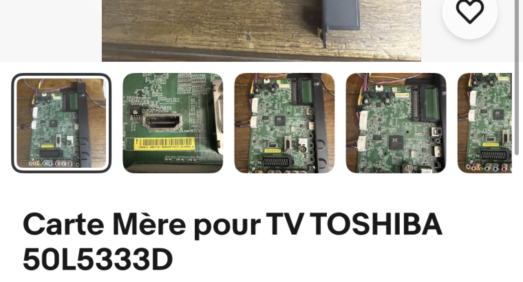 Toute pièces tv en stock